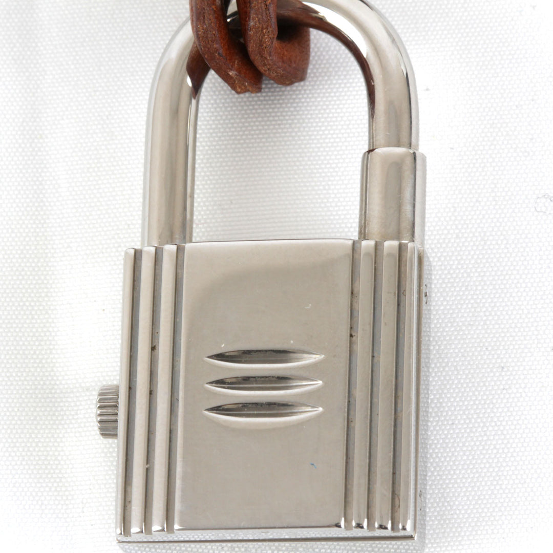 良品『USED』 
HERMES エルメス 
 ケリーウォッチ クロシェット KE1.210 チャーム 
レザー ブラウン×シルバー