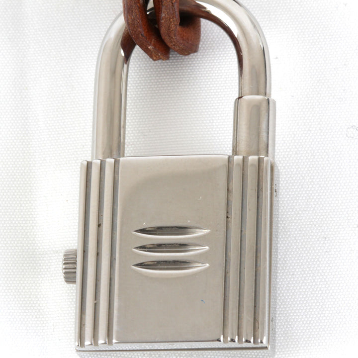 良品『USED』 
HERMES エルメス 
 ケリーウォッチ クロシェット KE1.210 チャーム 
レザー ブラウン×シルバー