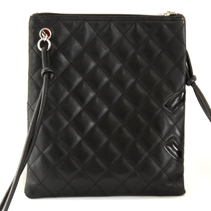『USED』 
CHANEL シャネル 
 カンボンライン ショルダーバッグ 
レザー ブラック