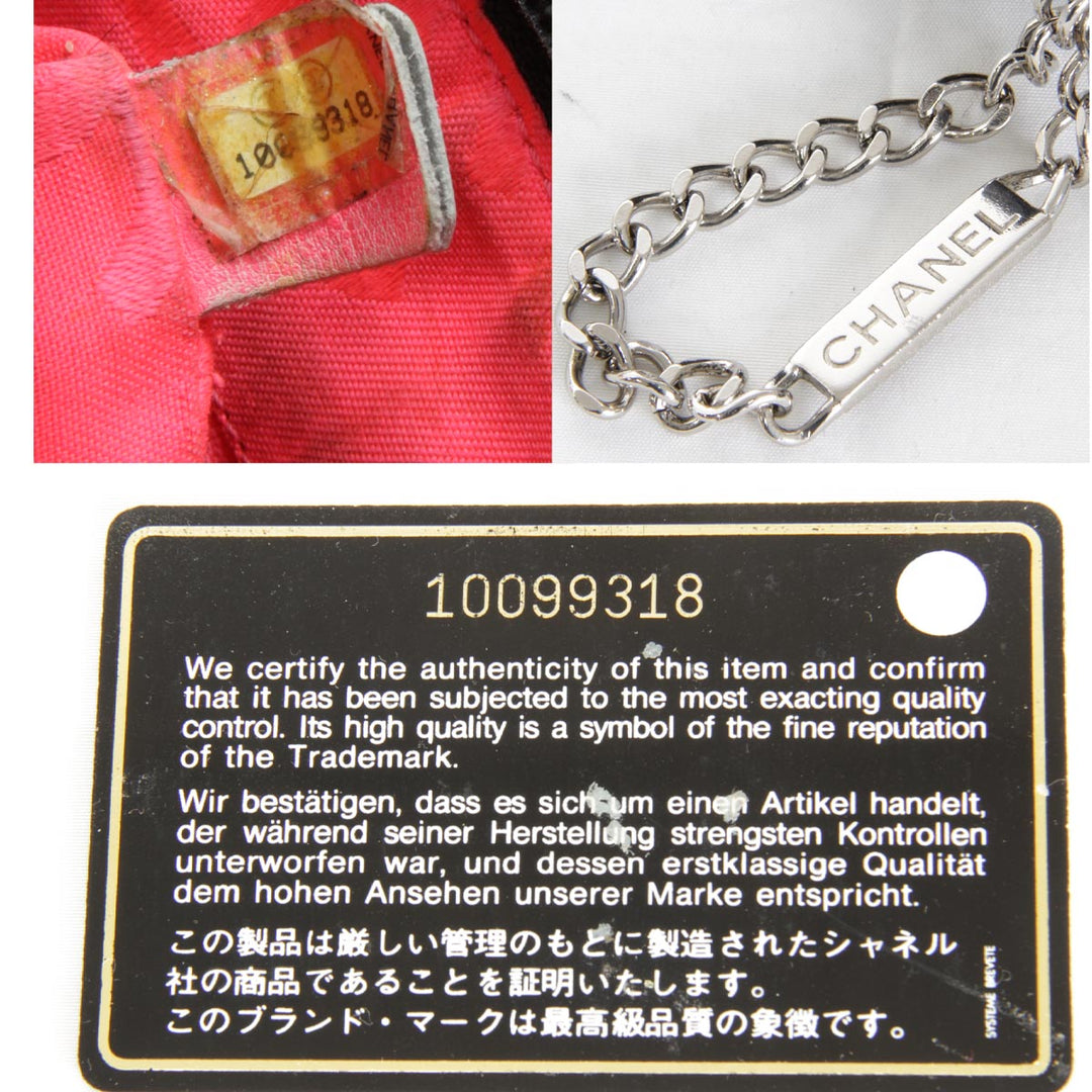 『USED』 
CHANEL シャネル 
 カンボンライン ショルダーバッグ 
レザー ブラック