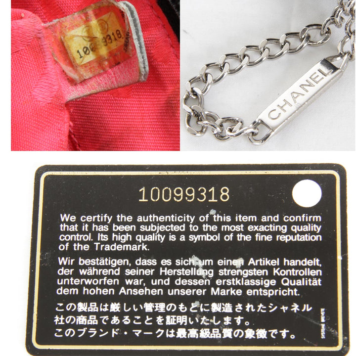 『USED』 
CHANEL シャネル 
 カンボンライン ショルダーバッグ 
レザー ブラック