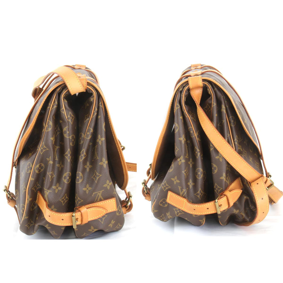 美品『USED』 
LOUIS VUITTON ルイ・ヴィトン 
 ソミュール43 M42252 ショルダーバッグ 
モノグラムキャンバス モノグラム