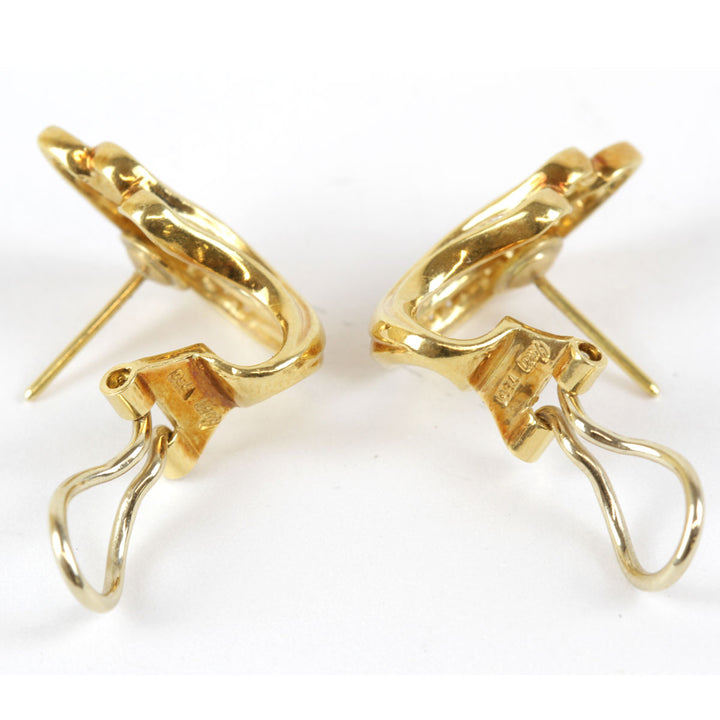 美品『USED』 K18/ダイヤモンド  
 Queen ピアス
 8.2g