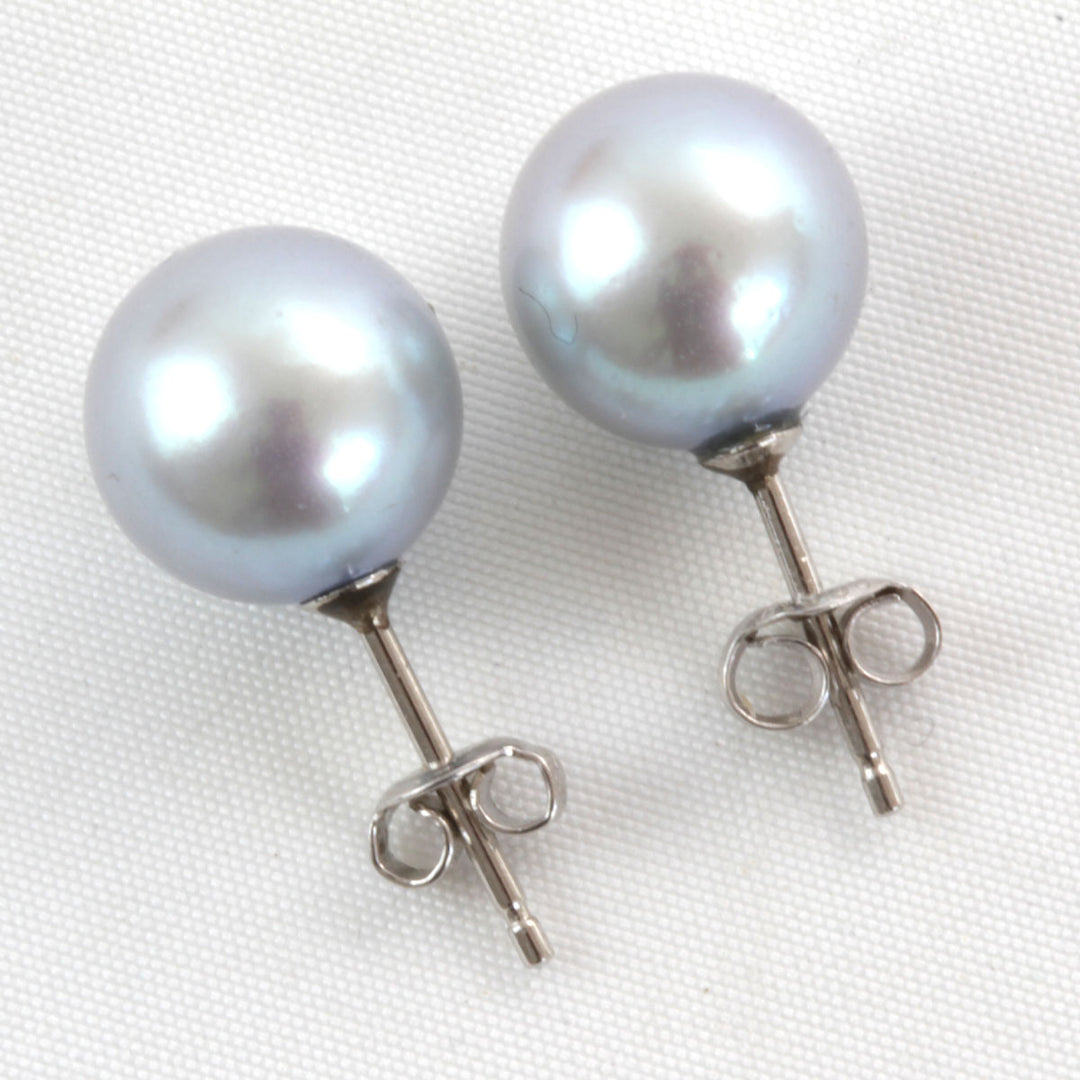 良品『USED』 Pt850/Pt900  /パール 
ピアス
 3.0g