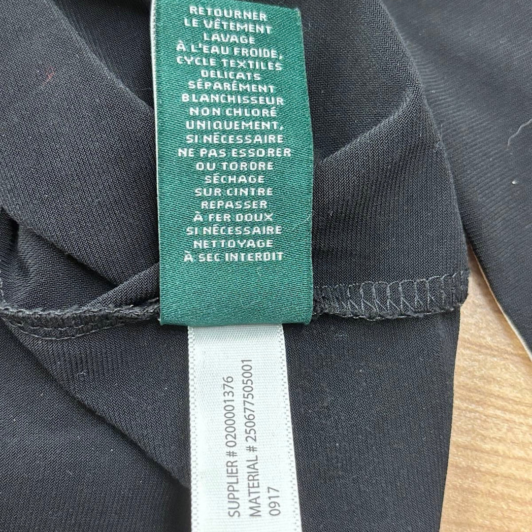 『USED』 
RALPH LAUREN ラルフローレン 
 ウエストリボンドレス ワンピース 
ポリエステル/ポリウレタン  ブラック系