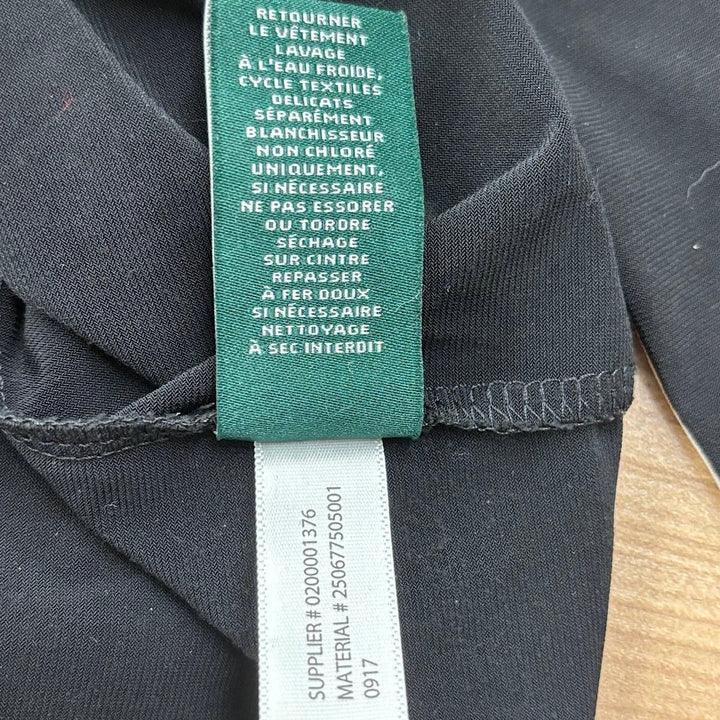 『USED』 
RALPH LAUREN ラルフローレン 
 ウエストリボンドレス ワンピース 
ポリエステル/ポリウレタン  ブラック系