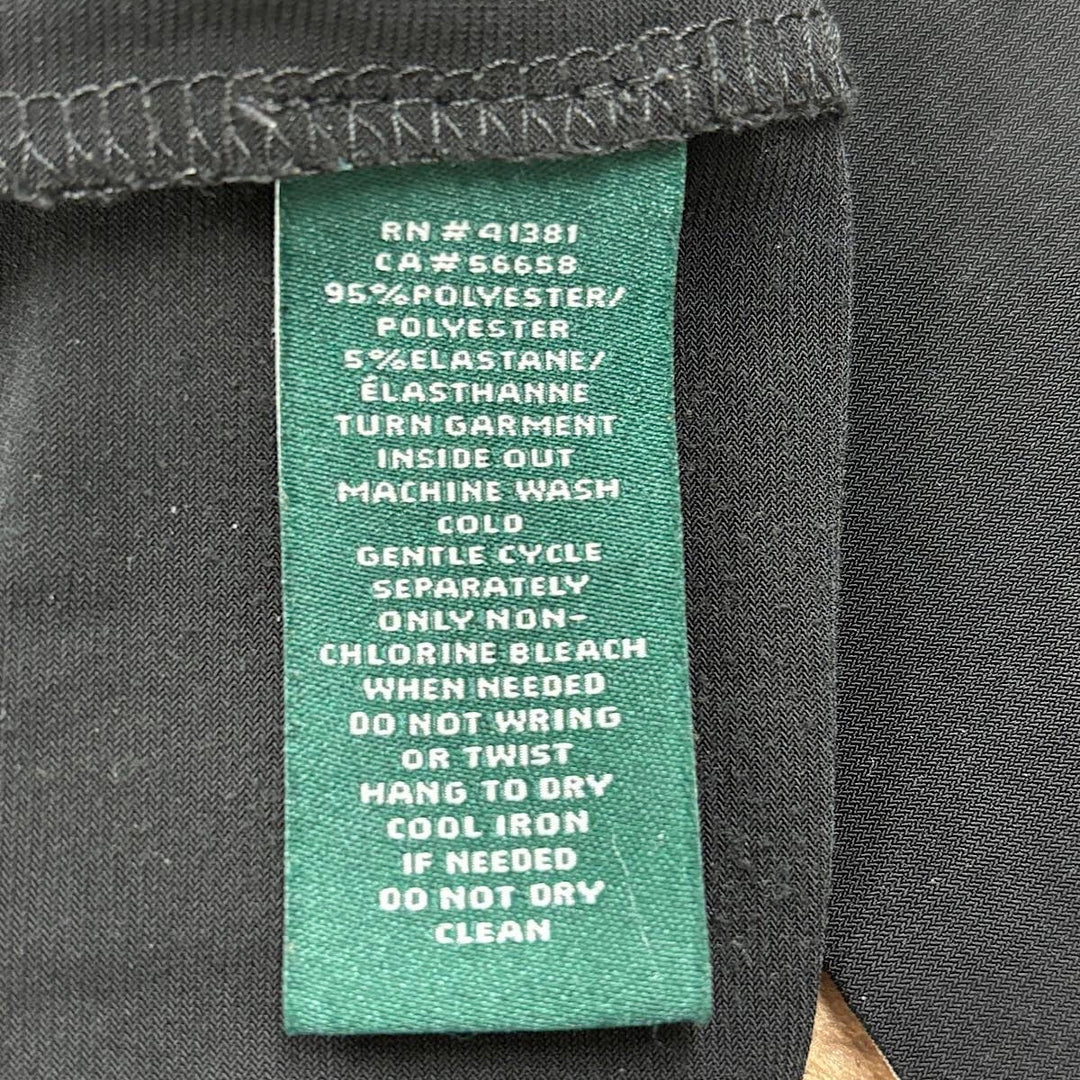 『USED』 
RALPH LAUREN ラルフローレン 
 ウエストリボンドレス ワンピース 
ポリエステル/ポリウレタン  ブラック系