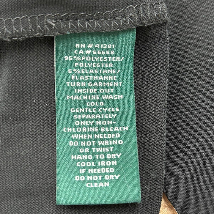 『USED』 
RALPH LAUREN ラルフローレン 
 ウエストリボンドレス ワンピース 
ポリエステル/ポリウレタン  ブラック系