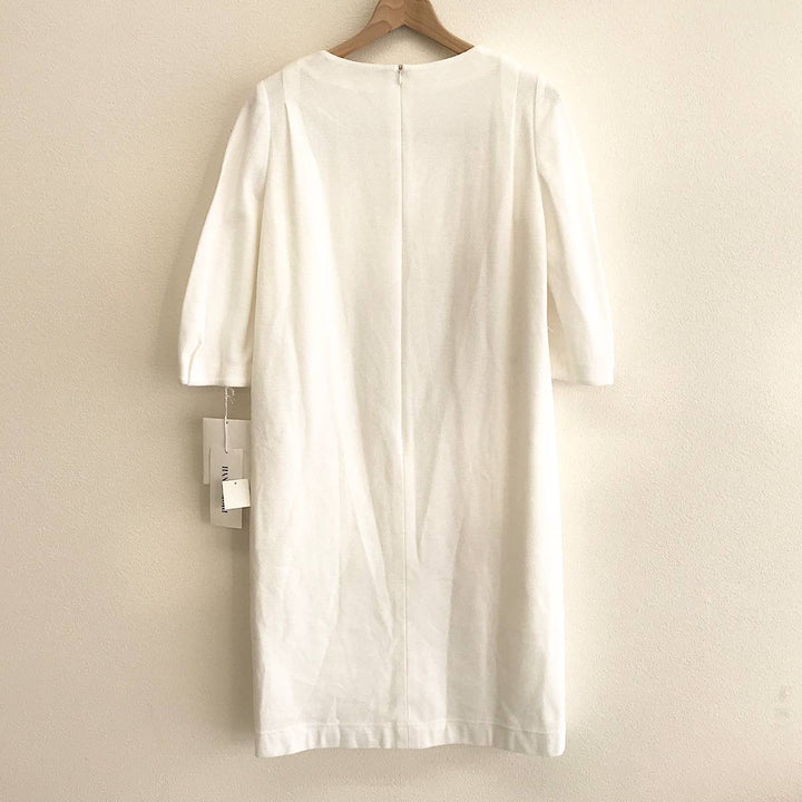 『美品』 
HANAE MORI 森英恵 ハナエモリ 
 ワンピース 
コットン /キュプラ ホワイト系