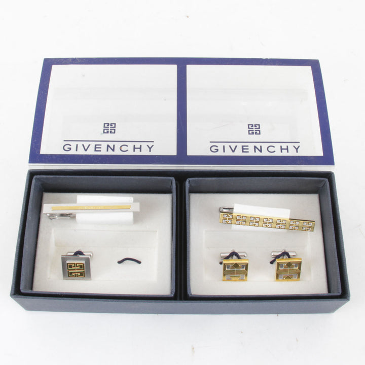 『USED』 
GIVENCHY ジバンシィ 
 タイピン/カフス 2セット タイピン 
メタル ゴールドカラー/シルバーカラー