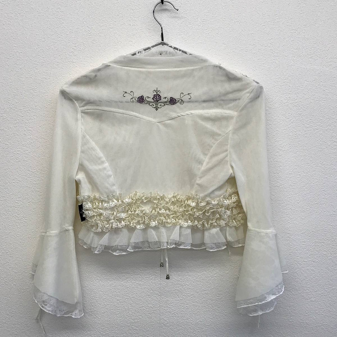 『USED』 
 
 OZZ Croce オズクロス 姫袖レースボレロ カーディガン 
 ホワイト系