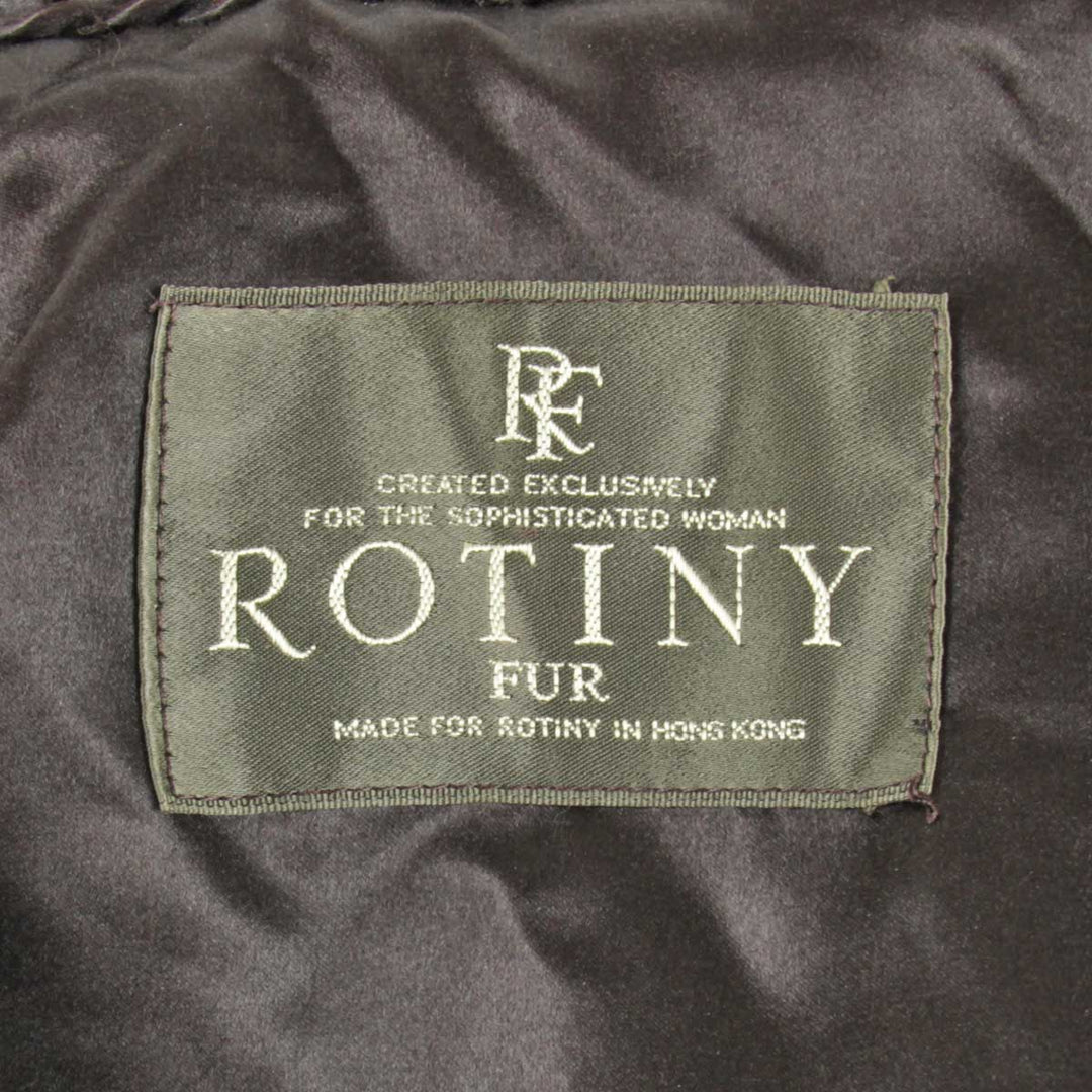 美品『USED』 
 
 ROTINY コート 毛皮 
ミンク ブラウン