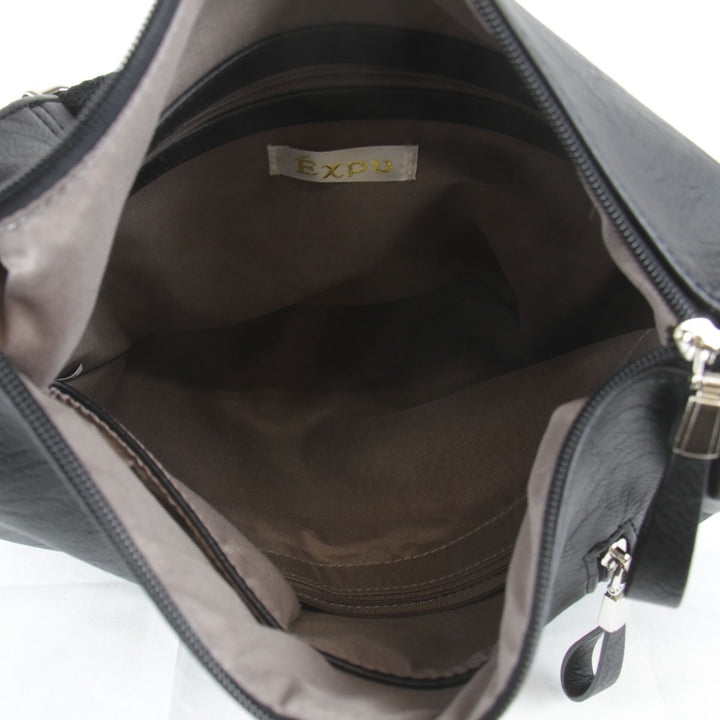 美品『USED』Expu 
 
 ショルダーバッグ 
レザー ブラック
