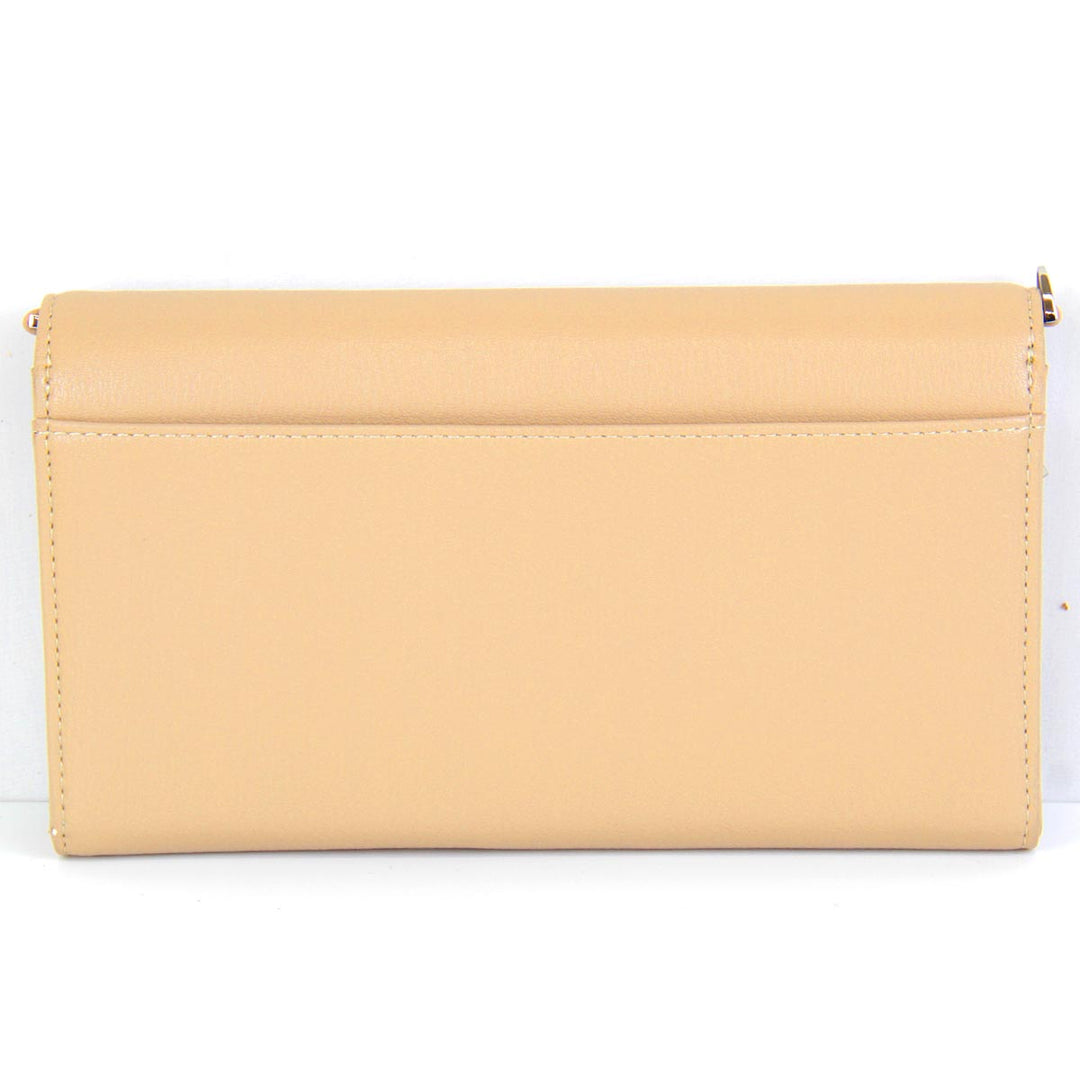 美品『USED』 
MOUSSY マウジー 
 ウォレット ショルダーバッグ 
レザー ベージュ
