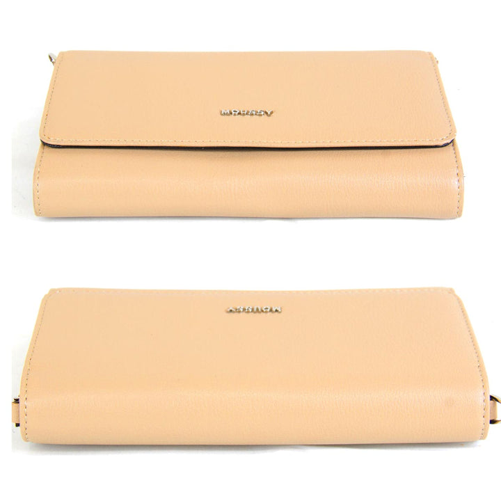 美品『USED』 
MOUSSY マウジー 
 ウォレット ショルダーバッグ 
レザー ベージュ