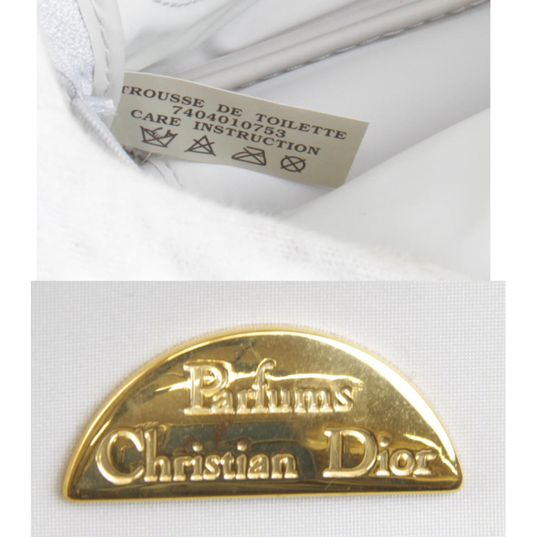 『USED』 
Christian Dior クリスチャンディオール 
 パルファム  ポーチ 
ビニール ホワイト