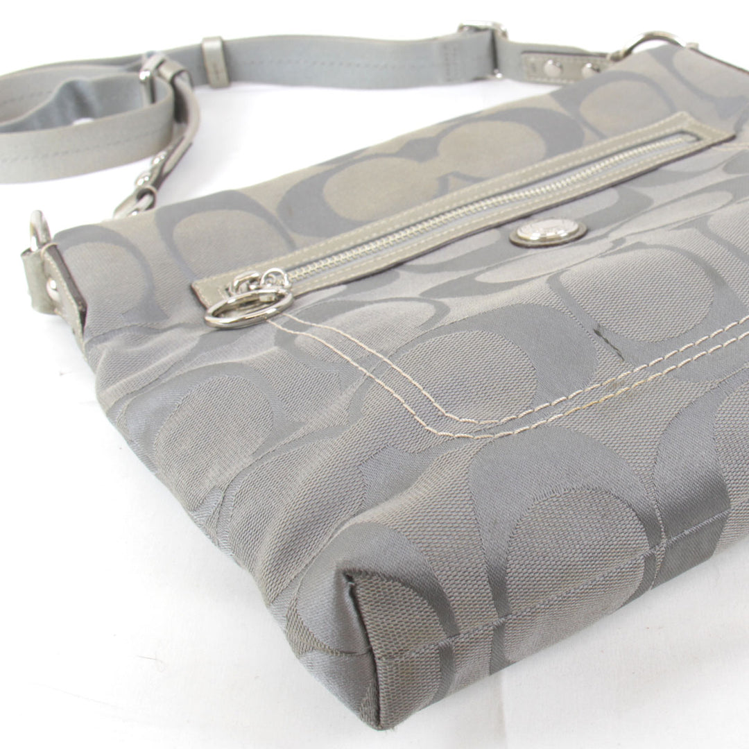 『USED』 
COACH コーチ 
 F14869 ショルダーバッグ 
キャンバス グレー