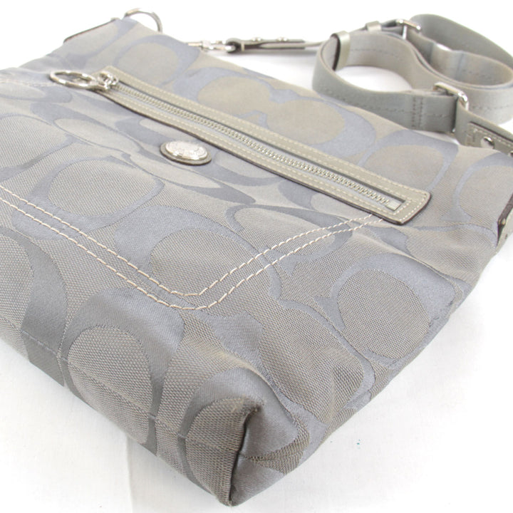 『USED』 
COACH コーチ 
 F14869 ショルダーバッグ 
キャンバス グレー