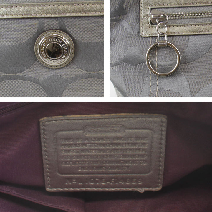 『USED』 
COACH コーチ 
 F14869 ショルダーバッグ 
キャンバス グレー