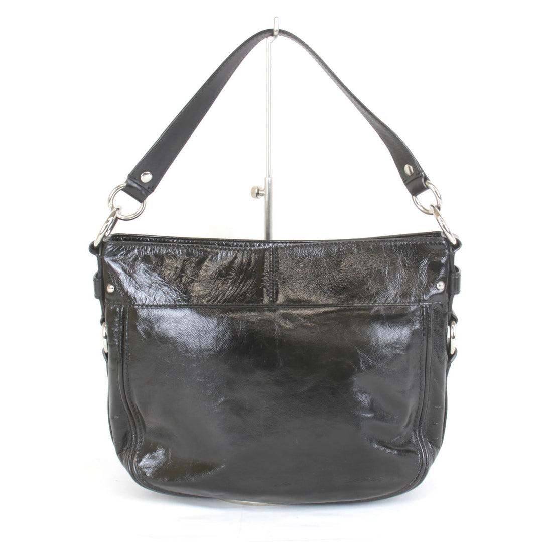 『USED』 
COACH コーチ 
 ワンショルダー F15478 ショルダーバッグ 
エナメル ブラック