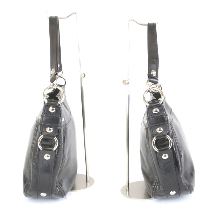 『USED』 
COACH コーチ 
 ワンショルダー F15478 ショルダーバッグ 
エナメル ブラック