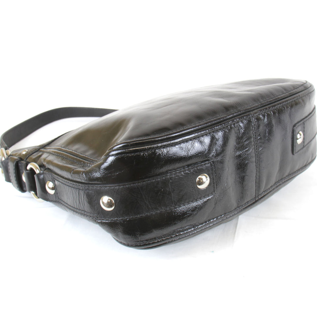 『USED』 
COACH コーチ 
 ワンショルダー F15478 ショルダーバッグ 
エナメル ブラック