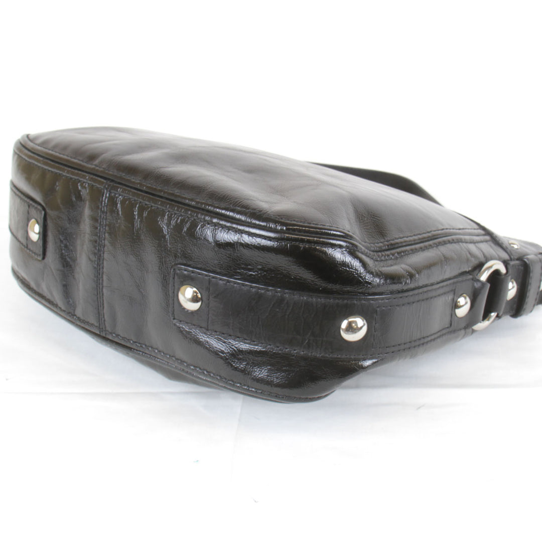 『USED』 
COACH コーチ 
 ワンショルダー F15478 ショルダーバッグ 
エナメル ブラック