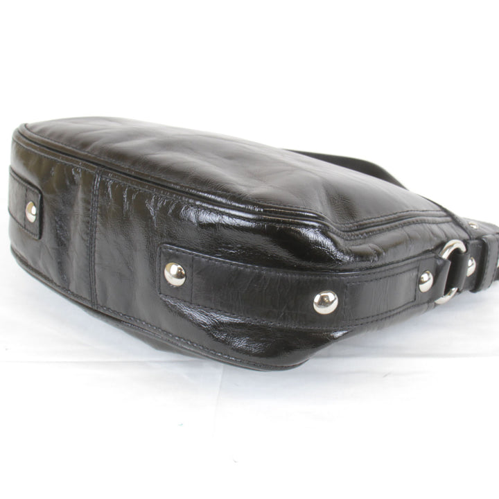 『USED』 
COACH コーチ 
 ワンショルダー F15478 ショルダーバッグ 
エナメル ブラック