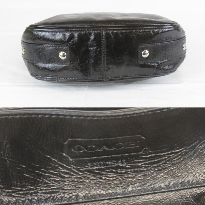 『USED』 
COACH コーチ 
 ワンショルダー F15478 ショルダーバッグ 
エナメル ブラック