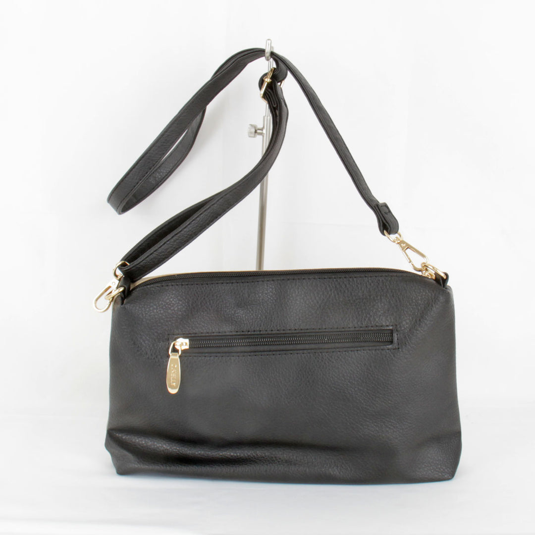 『USED』 
 
 D.KELLY ショルダーバッグ 
レザー ベージュ×ブラック