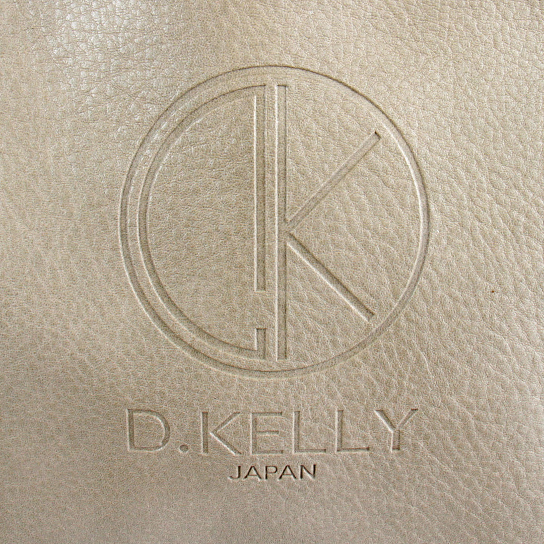 『USED』 
 
 D.KELLY ショルダーバッグ 
レザー ベージュ×ブラック