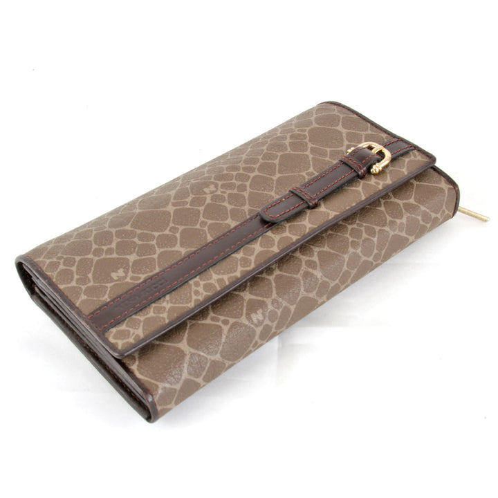 『USED』 
NINA RICCI ニナリッチ 
 ジラフ 長財布 
レザー ブラウン