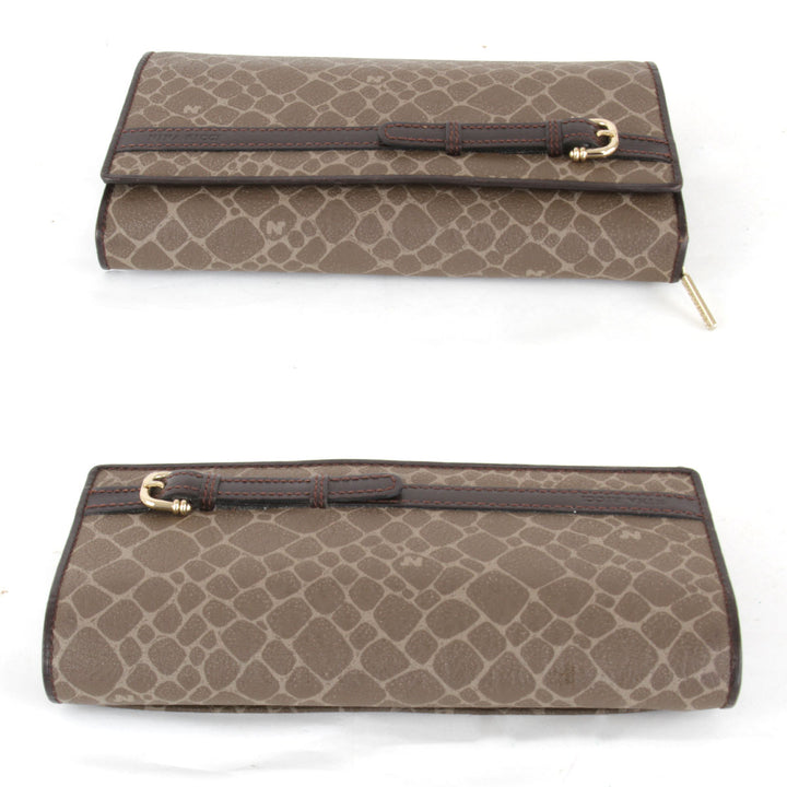 『USED』 
NINA RICCI ニナリッチ 
 ジラフ 長財布 
レザー ブラウン