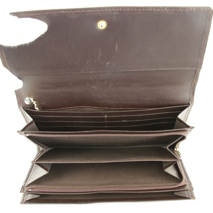 『USED』 
NINA RICCI ニナリッチ 
 ジラフ 長財布 
レザー ブラウン