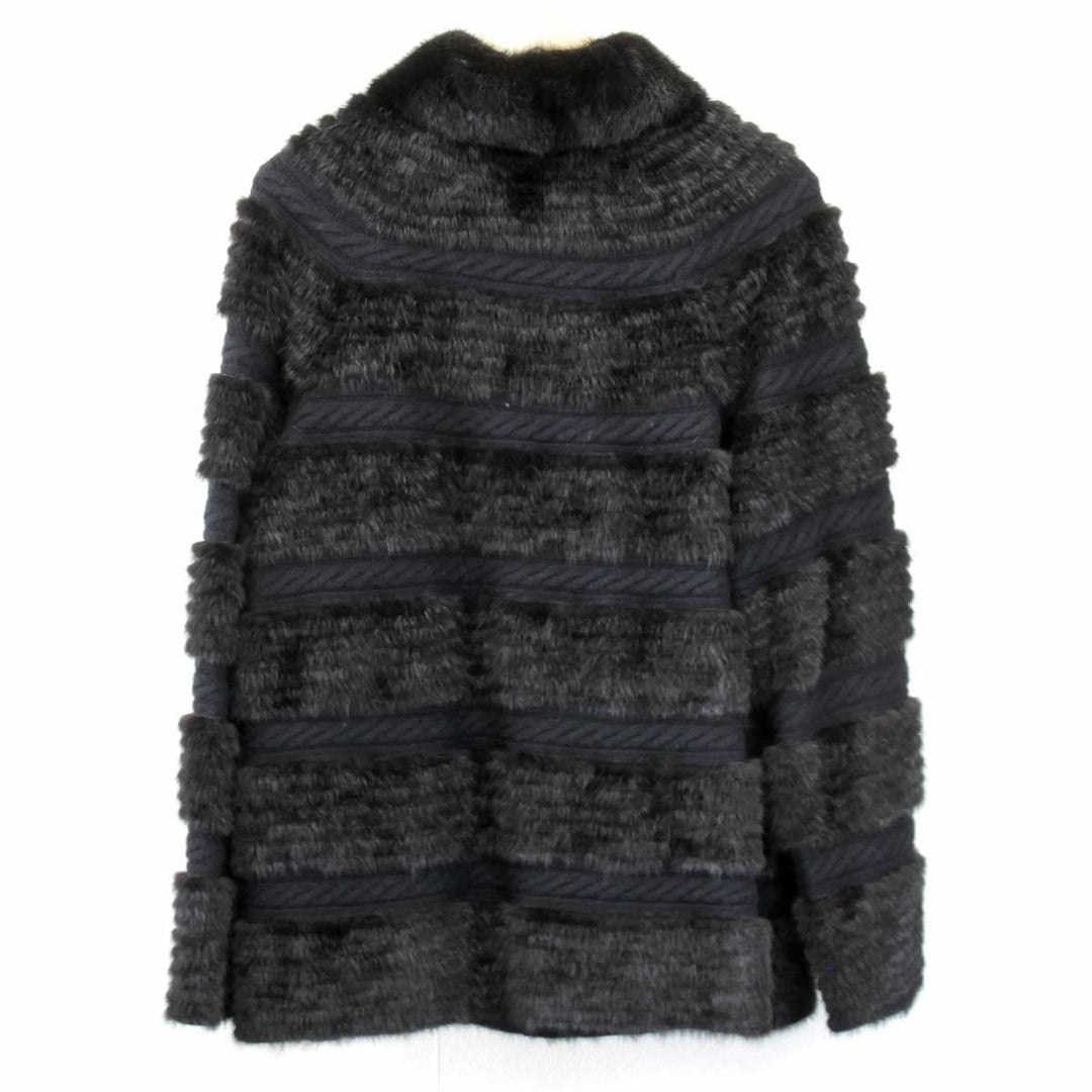 良品『USED』 
 
 VIOLETA カットミンク&ニット ジャケット 毛皮 
ミンク ブラック