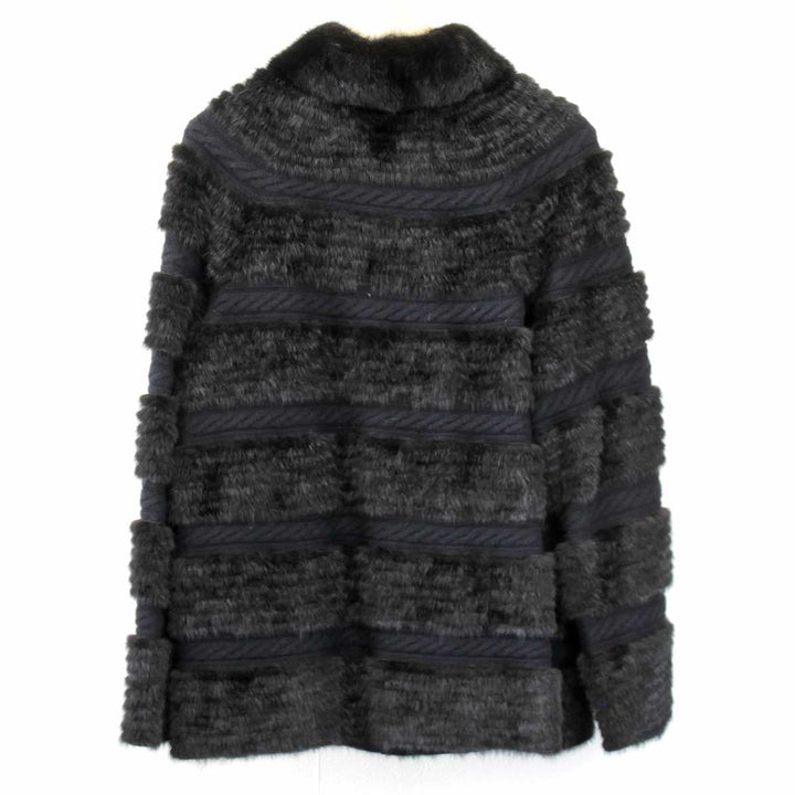 良品『USED』 
 
 VIOLETA カットミンク&ニット ジャケット 毛皮 
ミンク ブラック