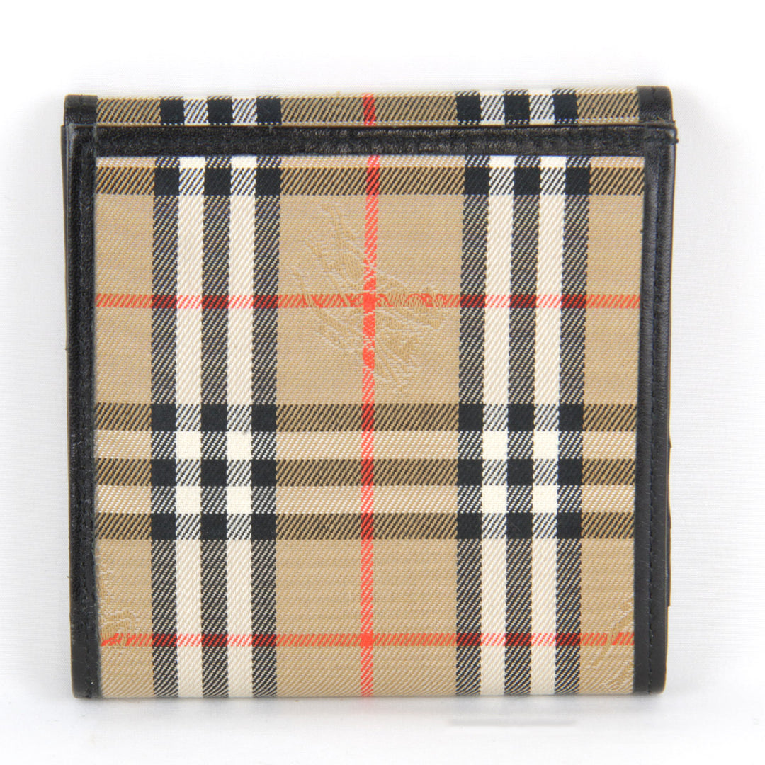 良品『USED』 
BURBERRY バーバリー 
 二つ折り財布 
レザー ベージュ