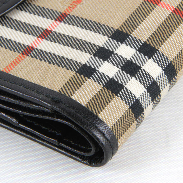 良品『USED』 
BURBERRY バーバリー 
 二つ折り財布 
レザー ベージュ