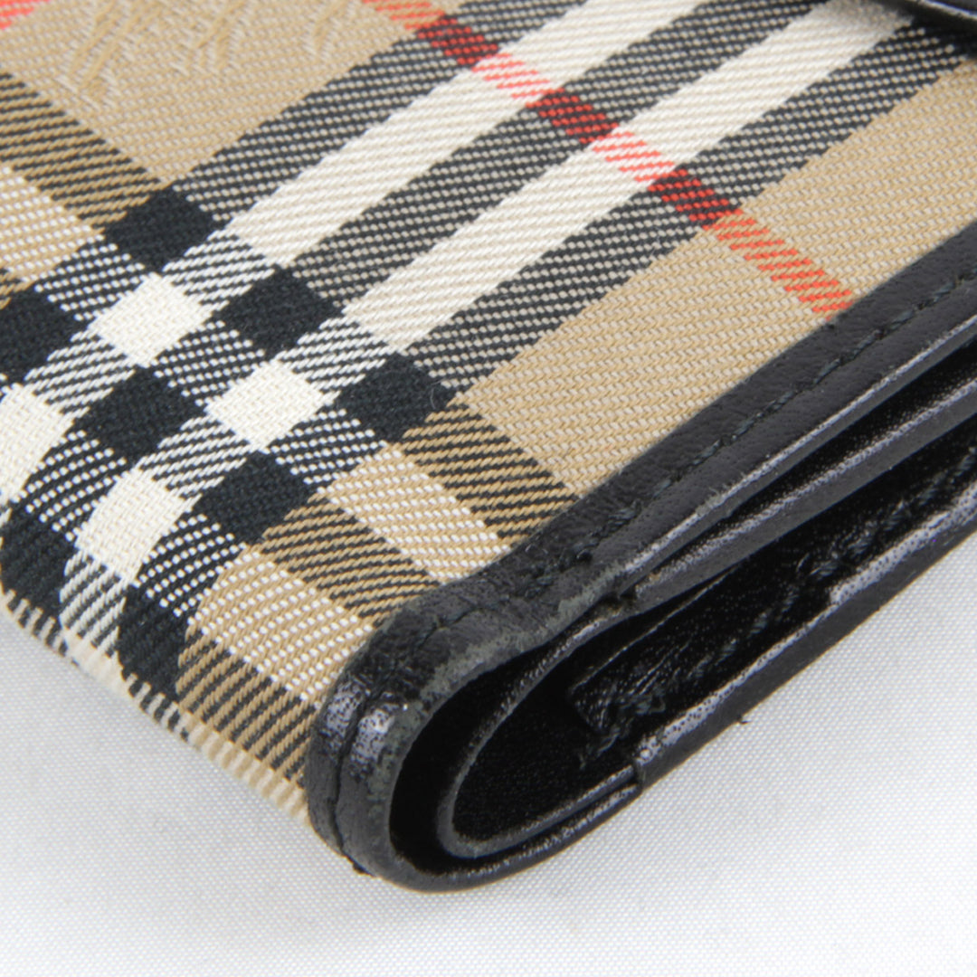 良品『USED』 
BURBERRY バーバリー 
 二つ折り財布 
レザー ベージュ