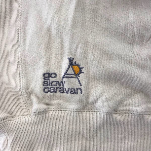 『USED』 
 
 go slow caravan ゴースローキャラバン 宇宙服 クマ スウェットパーカー サイズ3 パーカー 
コットン アイボリー系