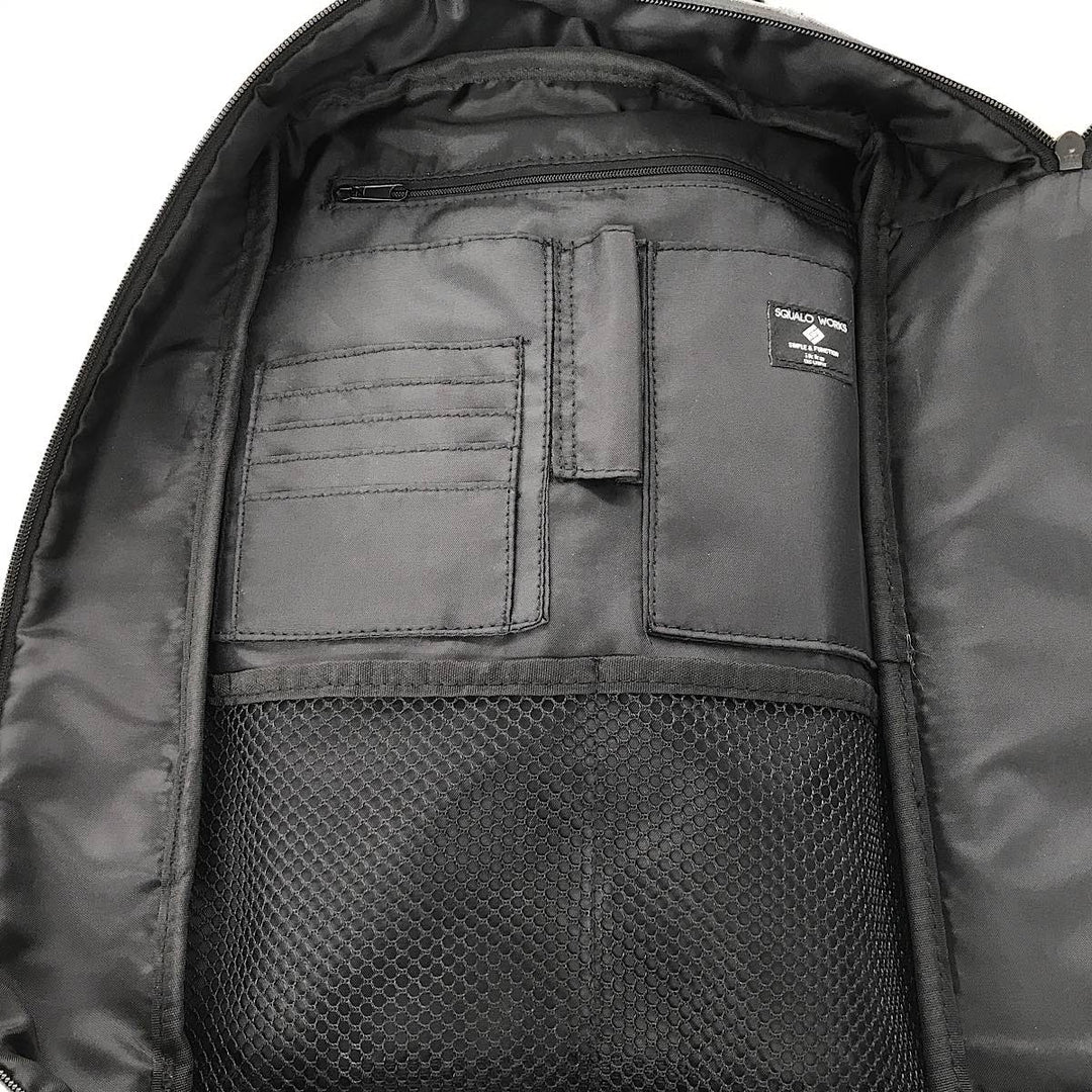 『USED』 
 
 ikka イッカ SQVALO WORKS シャンブレー 3WAY バッグ IKBAG-283 リュック・デイパック 
ポリエステル グレー