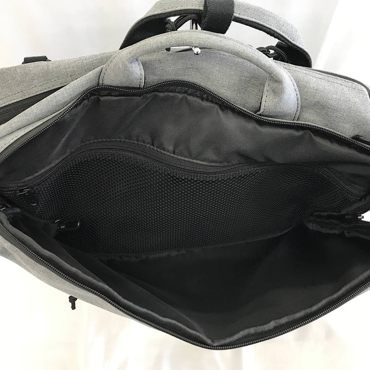 『USED』 
 
 ikka イッカ SQVALO WORKS シャンブレー 3WAY バッグ IKBAG-283 リュック・デイパック 
ポリエステル グレー
