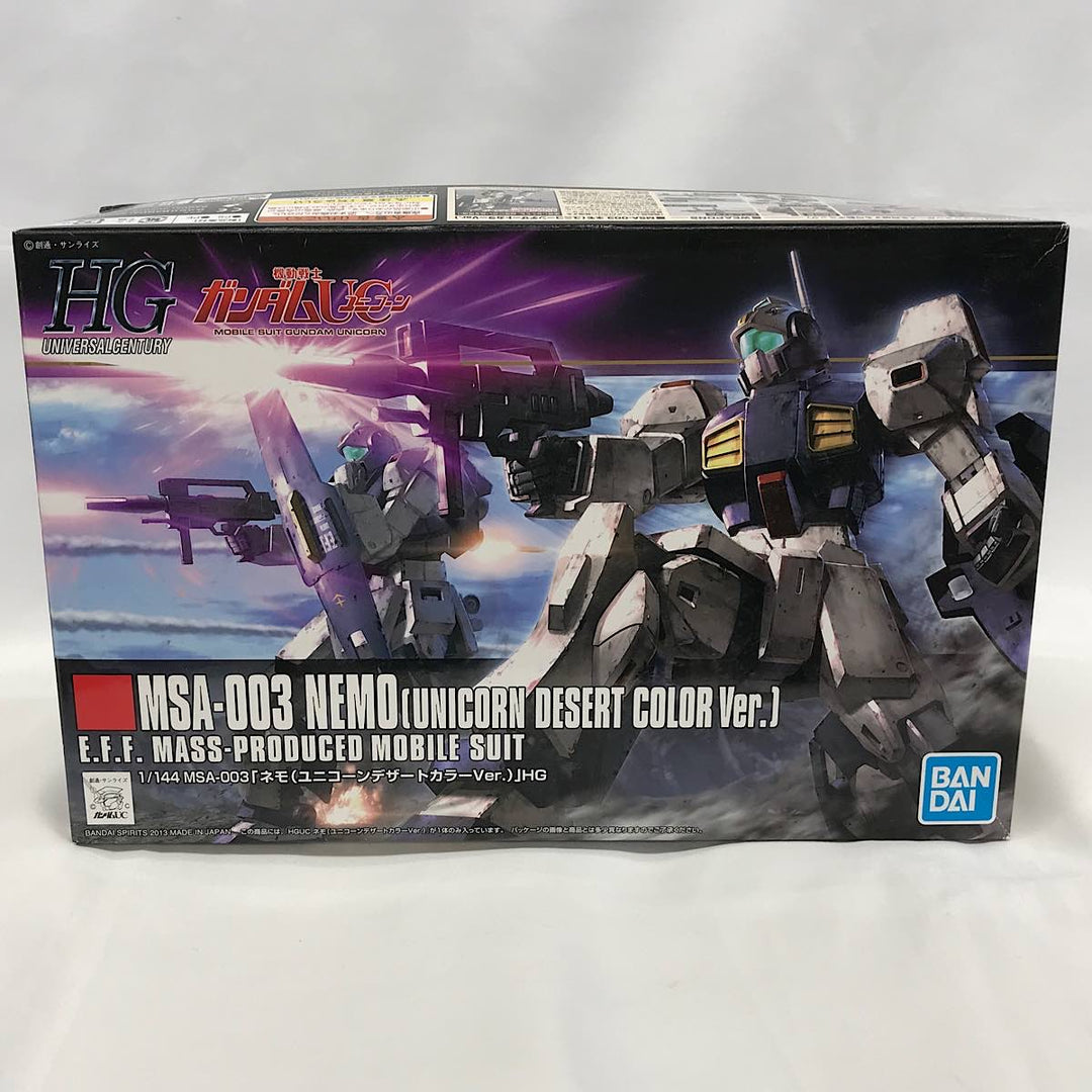 『未使用品』 
 
 機動戦士ガンダムUC MSA-003ネモ(ユニコーンデザートカラーver)1/444スケール プラモデル 
PS/PE