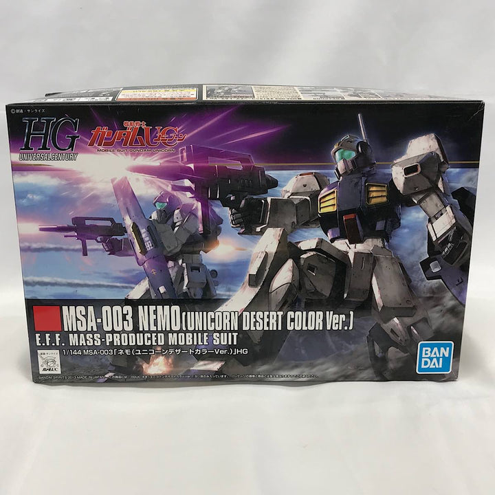 『未使用品』 
 
 機動戦士ガンダムUC MSA-003ネモ(ユニコーンデザートカラーver)1/444スケール プラモデル 
PS/PE