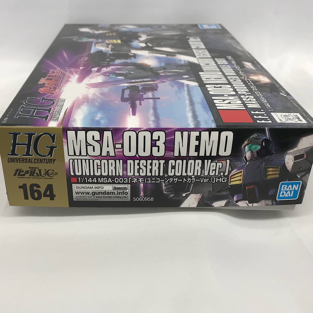 『未使用品』 
 
 機動戦士ガンダムUC MSA-003ネモ(ユニコーンデザートカラーver)1/444スケール プラモデル 
PS/PE