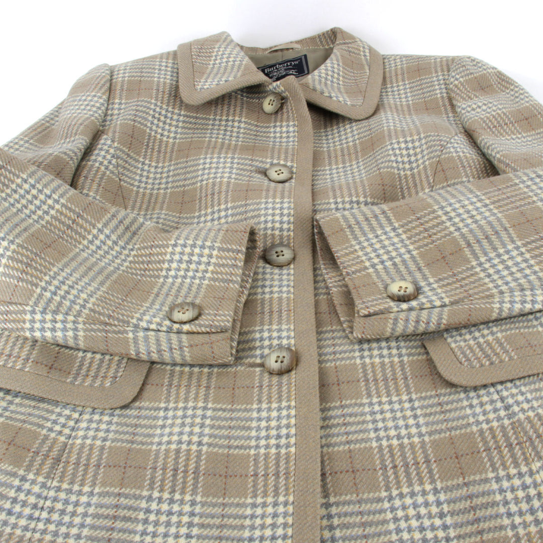 良品『USED』 
Burberrys バーバリーズ 
 スーツ上下 セットアップ 
毛/シルク/キュプラ ベージュ