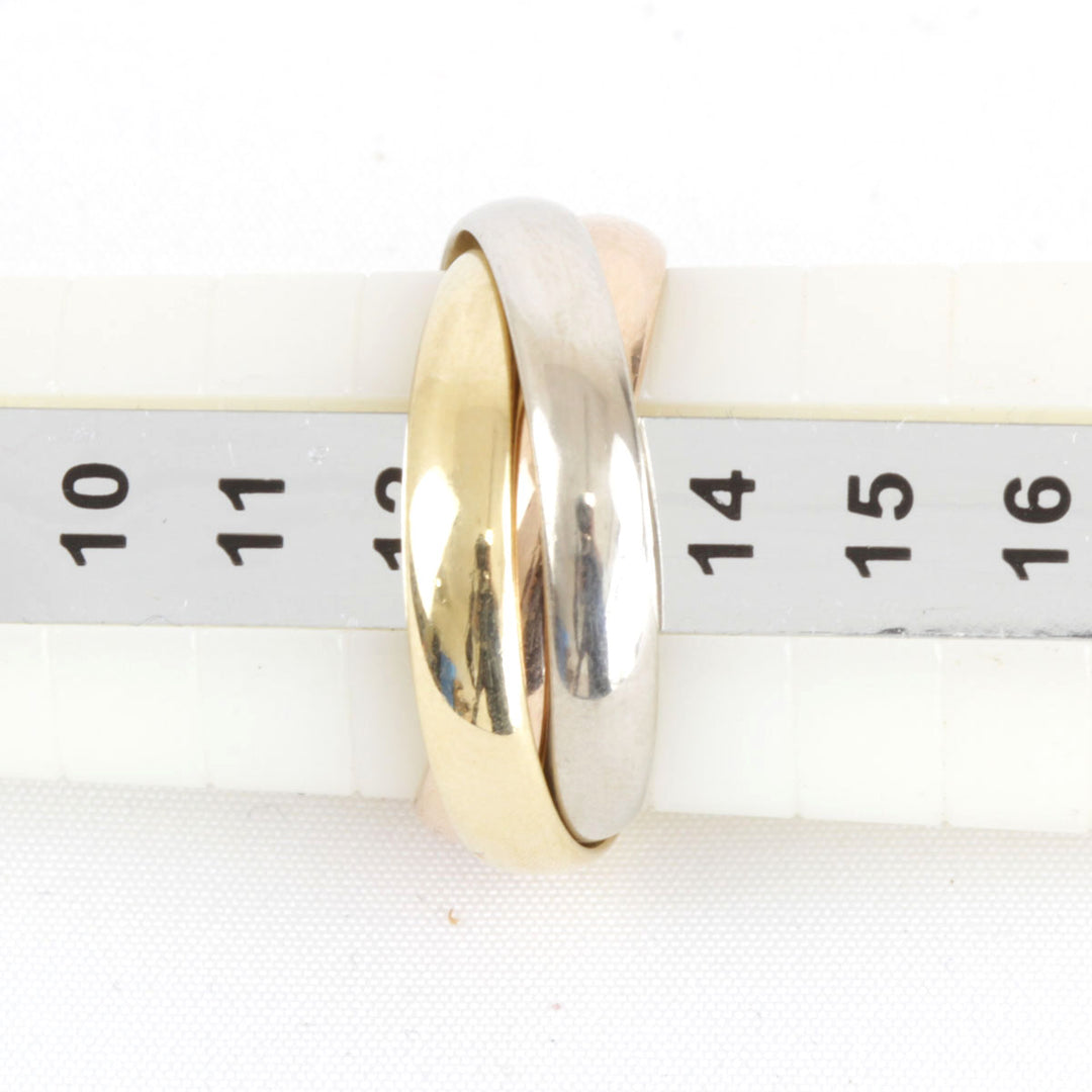 『USED』 K18 
CARTIER  トリニティ　3連リング リング・指輪