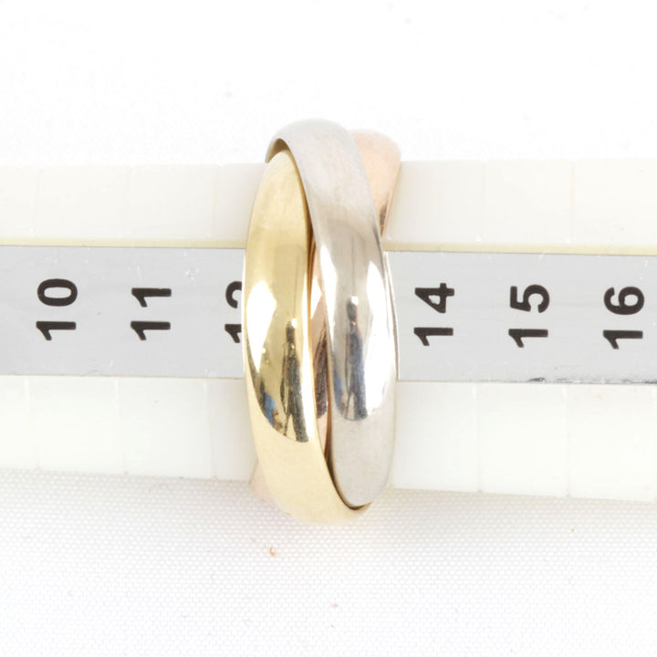 『USED』 K18 
CARTIER  トリニティ　3連リング リング・指輪