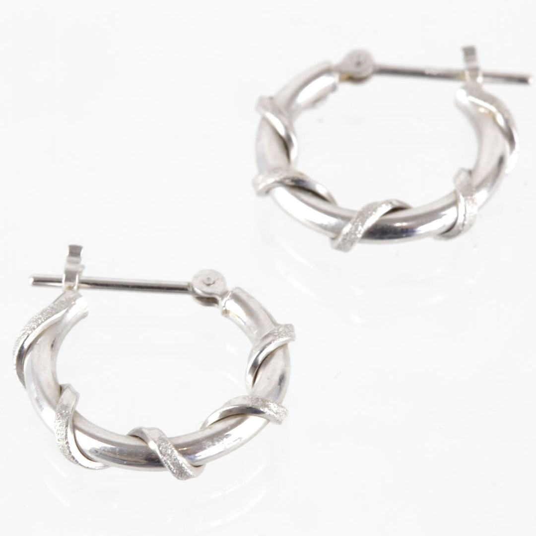 美品『USED』 K14WG 
 フープ ピアス
 1.2g