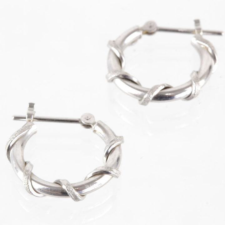 美品『USED』 K14WG 
 フープ ピアス
 1.2g